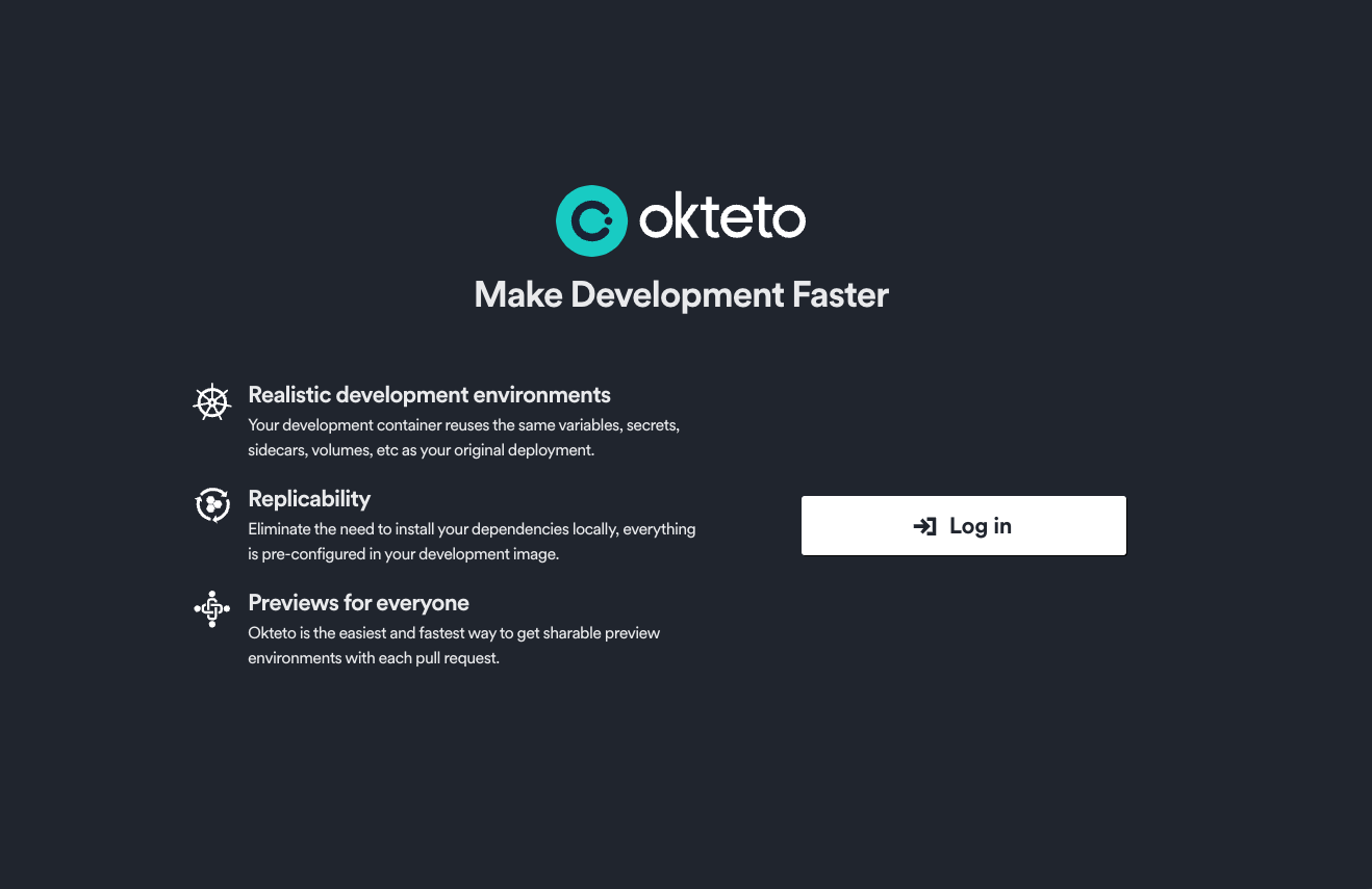 Log in with Okta